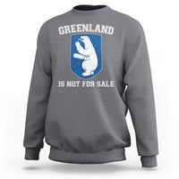Greenland Is Not For Sale Sweatshirt Polar Bear Vintage Political Protest