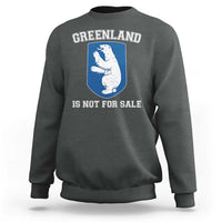 Greenland Is Not For Sale Sweatshirt Polar Bear Vintage Political Protest