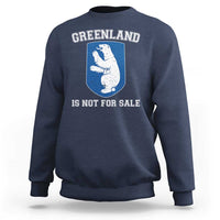 Greenland Is Not For Sale Sweatshirt Polar Bear Vintage Political Protest
