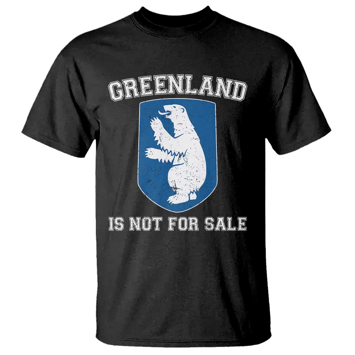 Greenland Is Not For Sale T Shirt Polar Bear Vintage Political Protest