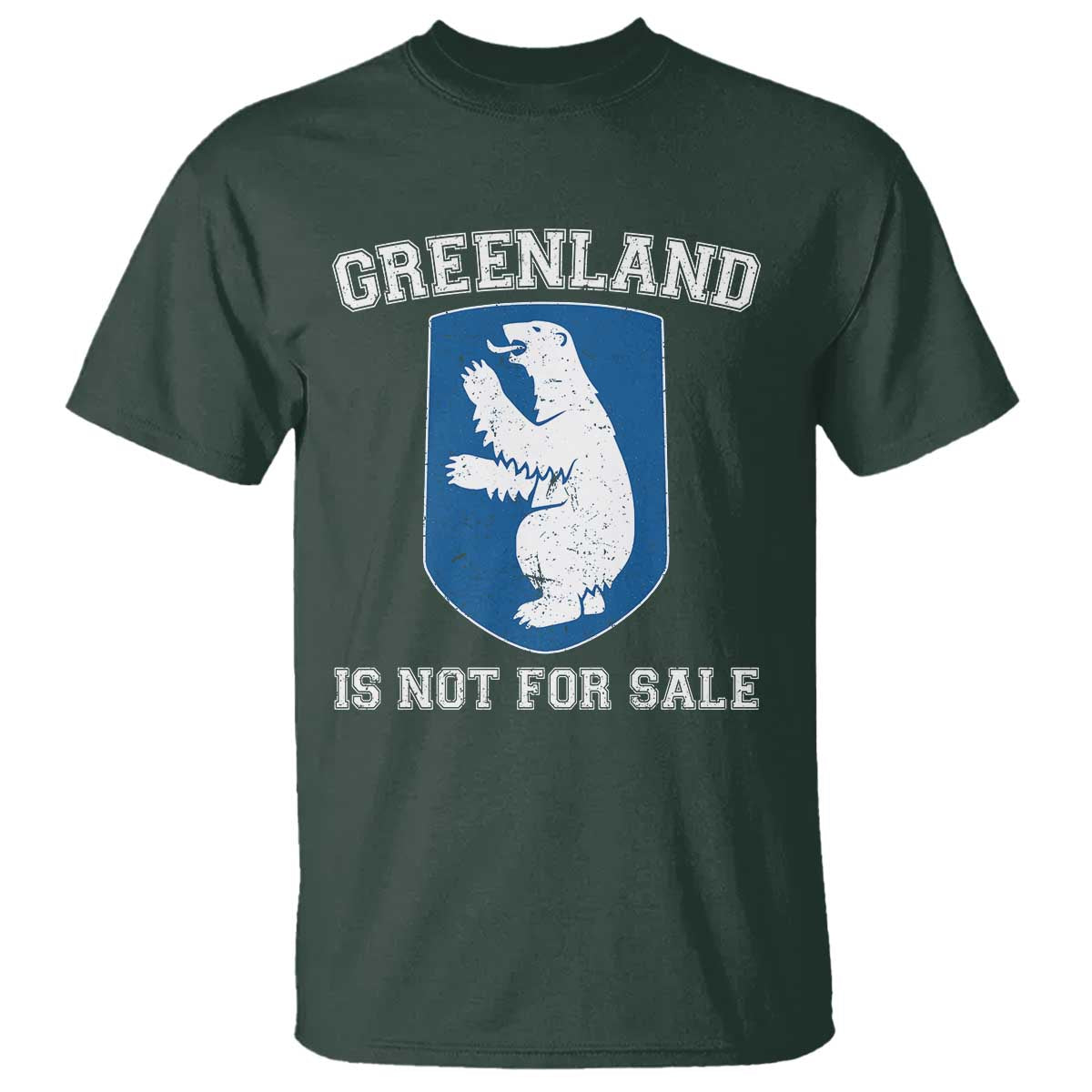 Greenland Is Not For Sale T Shirt Polar Bear Vintage Political Protest