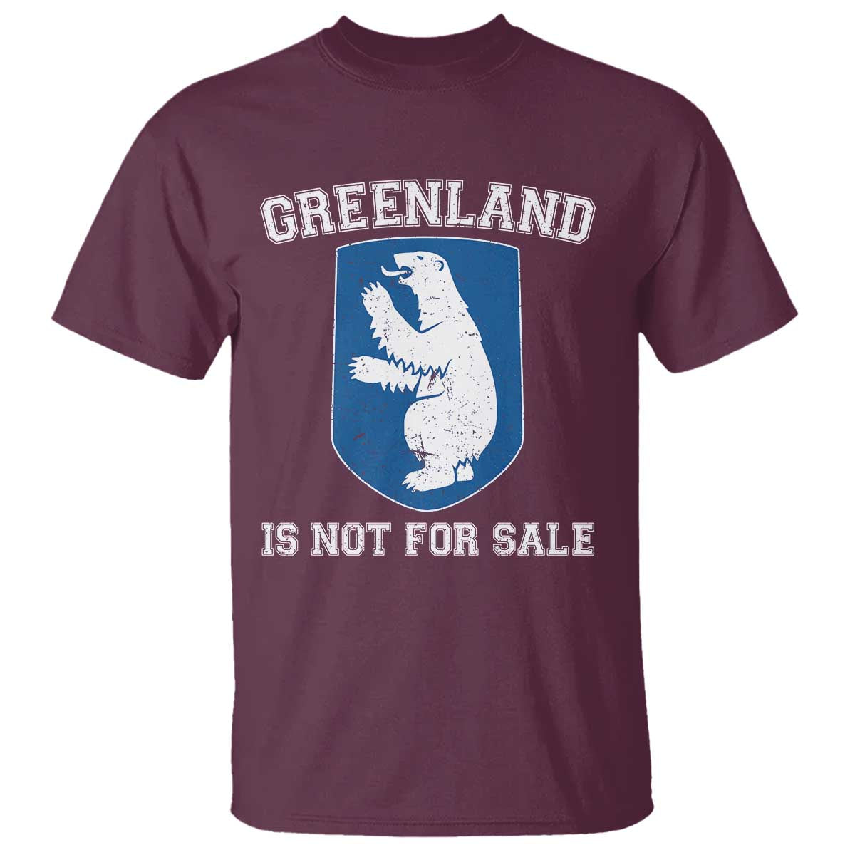 Greenland Is Not For Sale T Shirt Polar Bear Vintage Political Protest