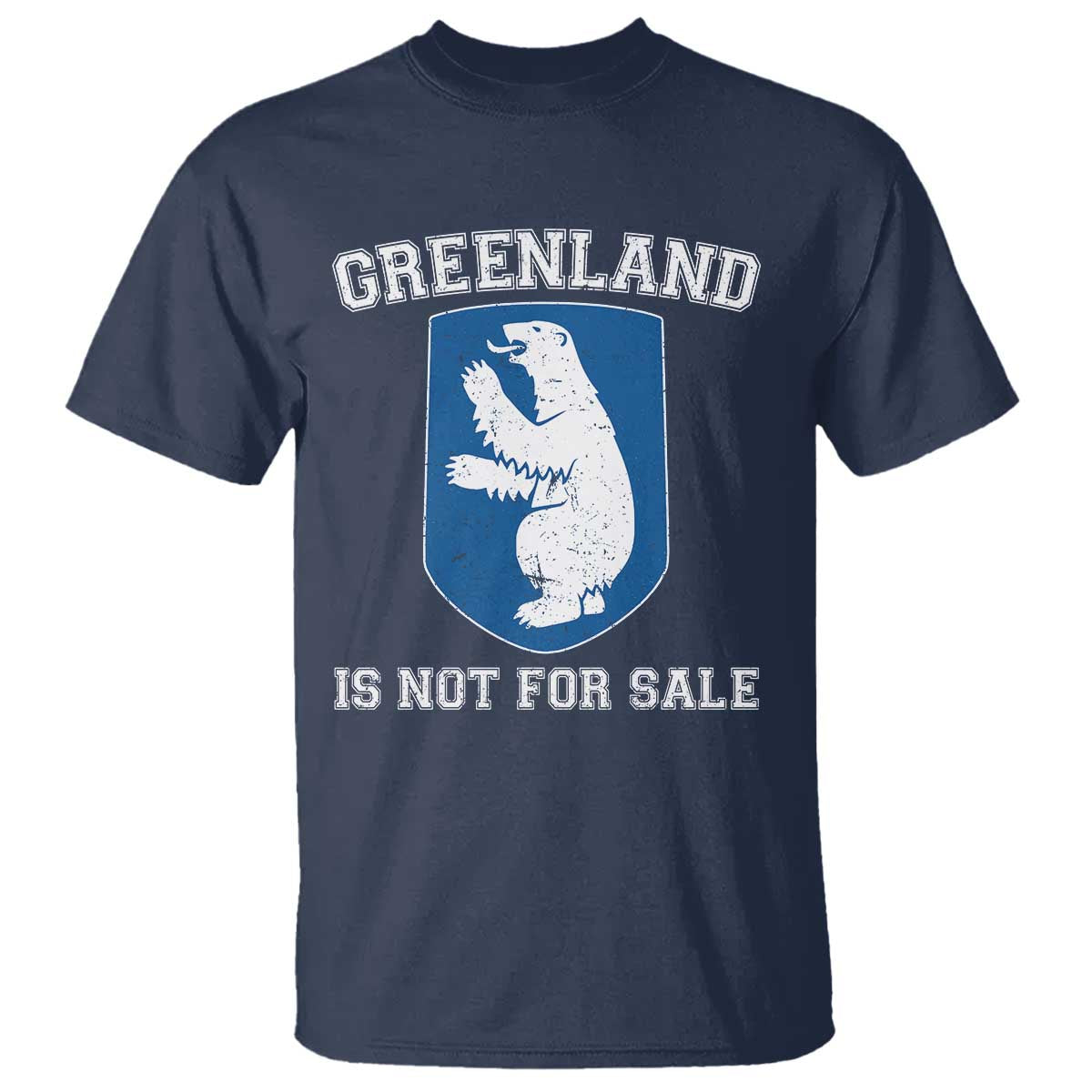 Greenland Is Not For Sale T Shirt Polar Bear Vintage Political Protest