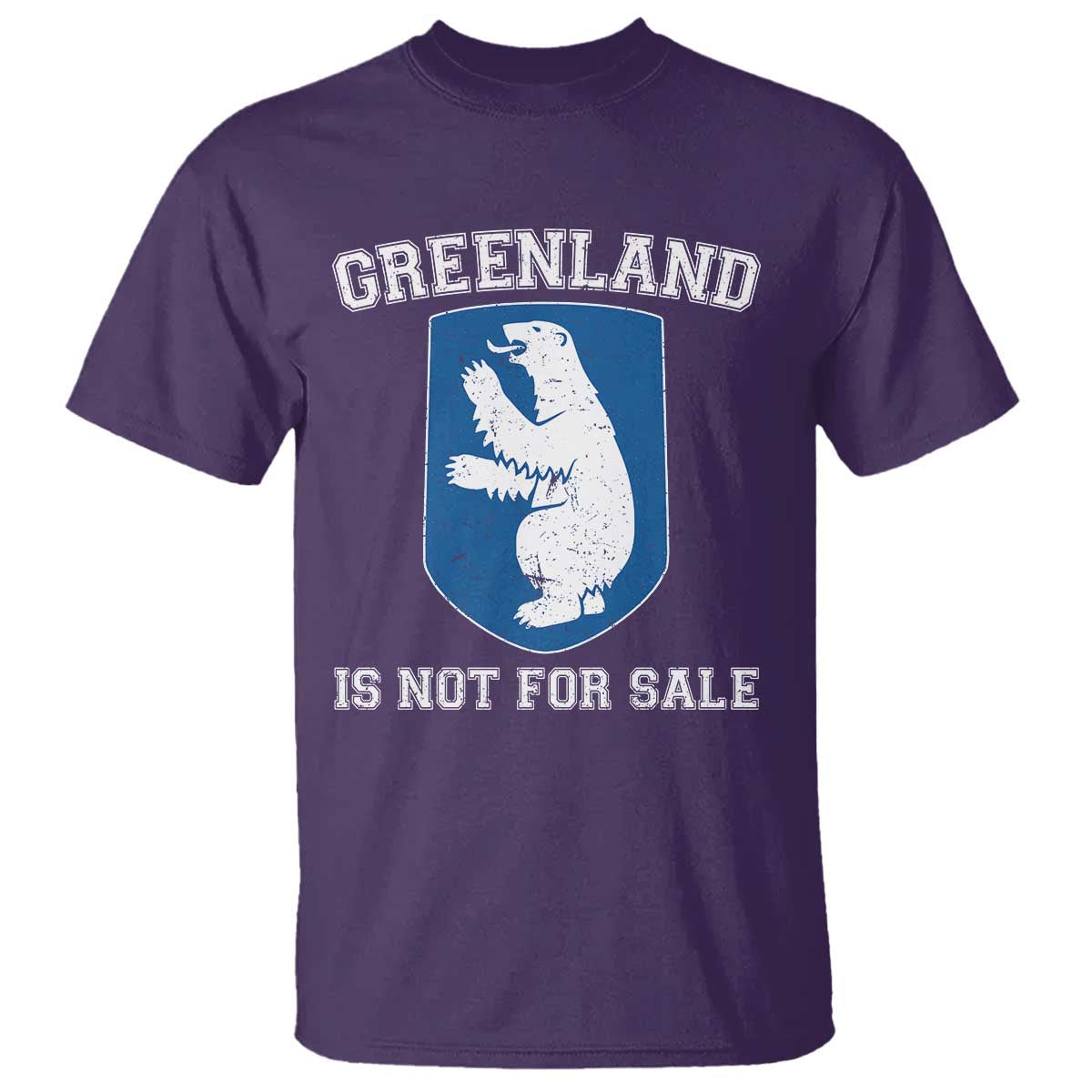 Greenland Is Not For Sale T Shirt Polar Bear Vintage Political Protest