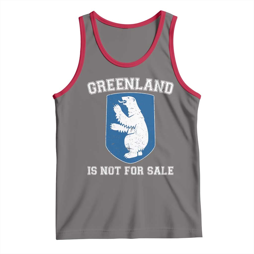 Greenland Is Not For Sale Tank Top Polar Bear Vintage Political Protest