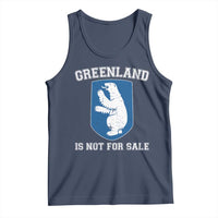 Greenland Is Not For Sale Tank Top Polar Bear Vintage Political Protest