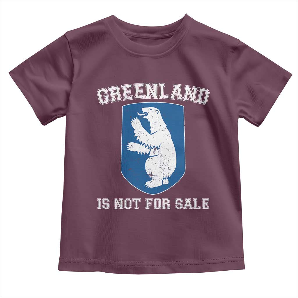 Greenland Is Not For Sale Toddler T Shirt Polar Bear Vintage Political Protest