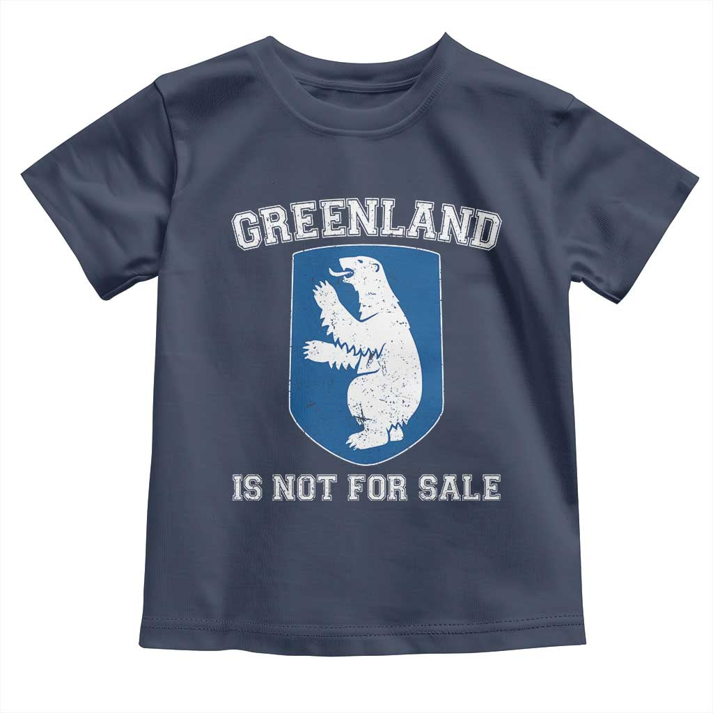 Greenland Is Not For Sale Toddler T Shirt Polar Bear Vintage Political Protest