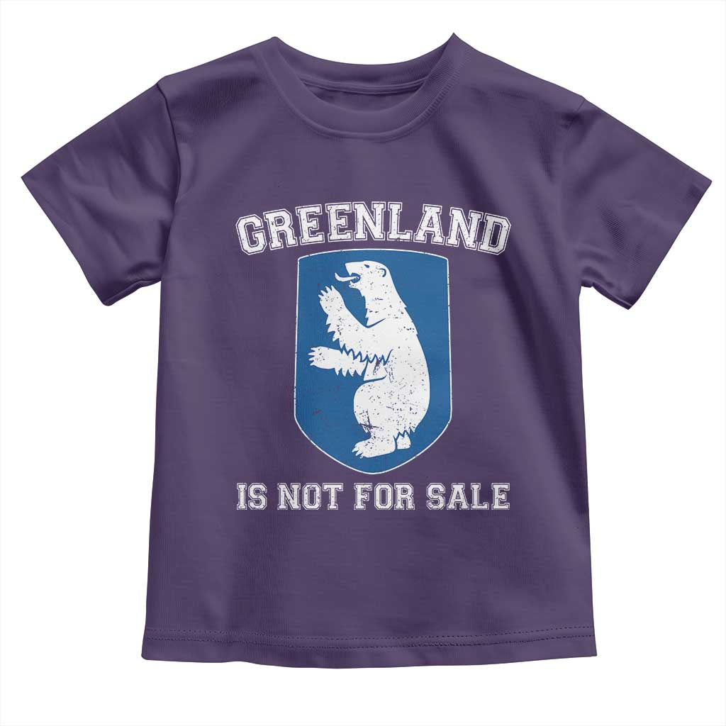 Greenland Is Not For Sale Toddler T Shirt Polar Bear Vintage Political Protest