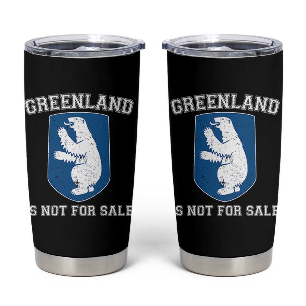 Greenland Is Not For Sale Tumbler Cup Polar Bear Vintage Political Protest