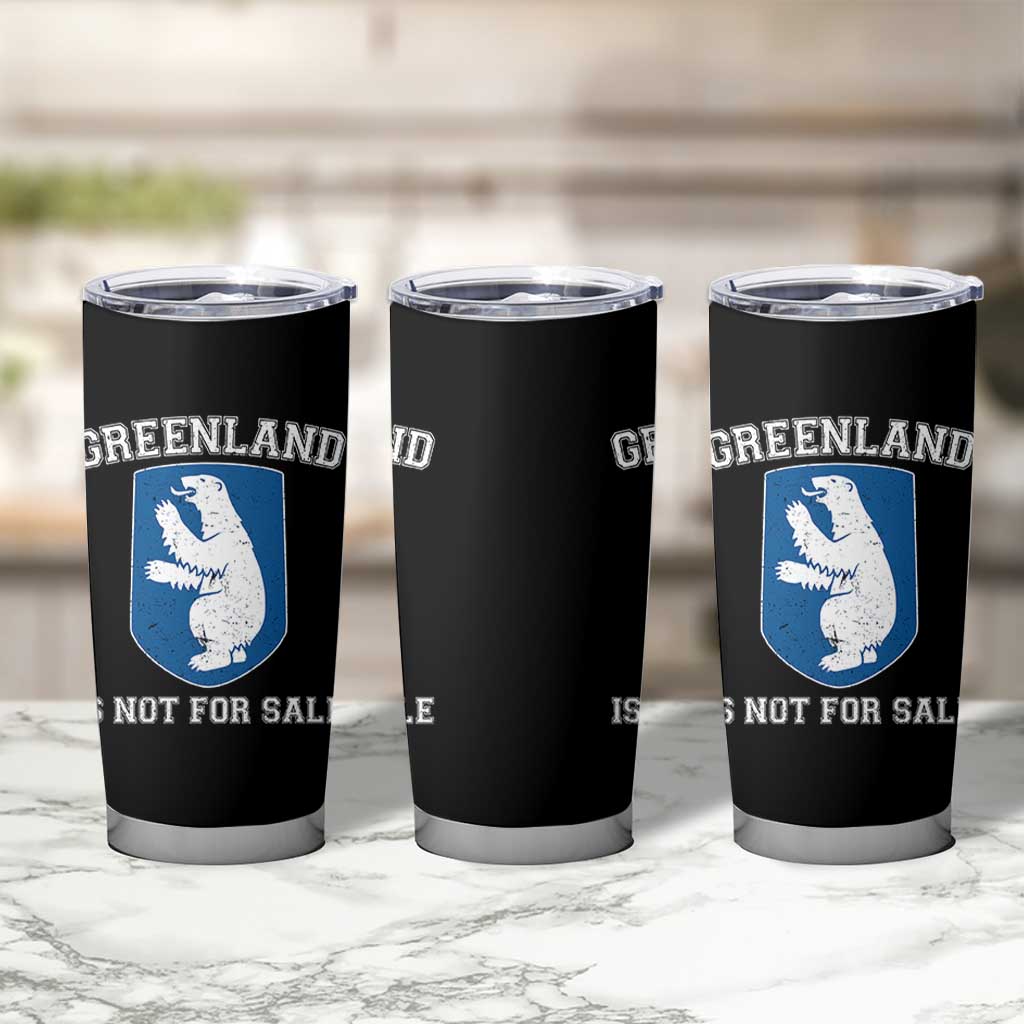 Greenland Is Not For Sale Tumbler Cup Polar Bear Vintage Political Protest