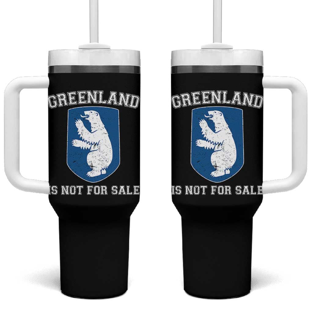 Greenland Is Not For Sale Tumbler With Handle Polar Bear Vintage Political Protest