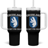Greenland Is Not For Sale Tumbler With Handle Polar Bear Vintage Political Protest