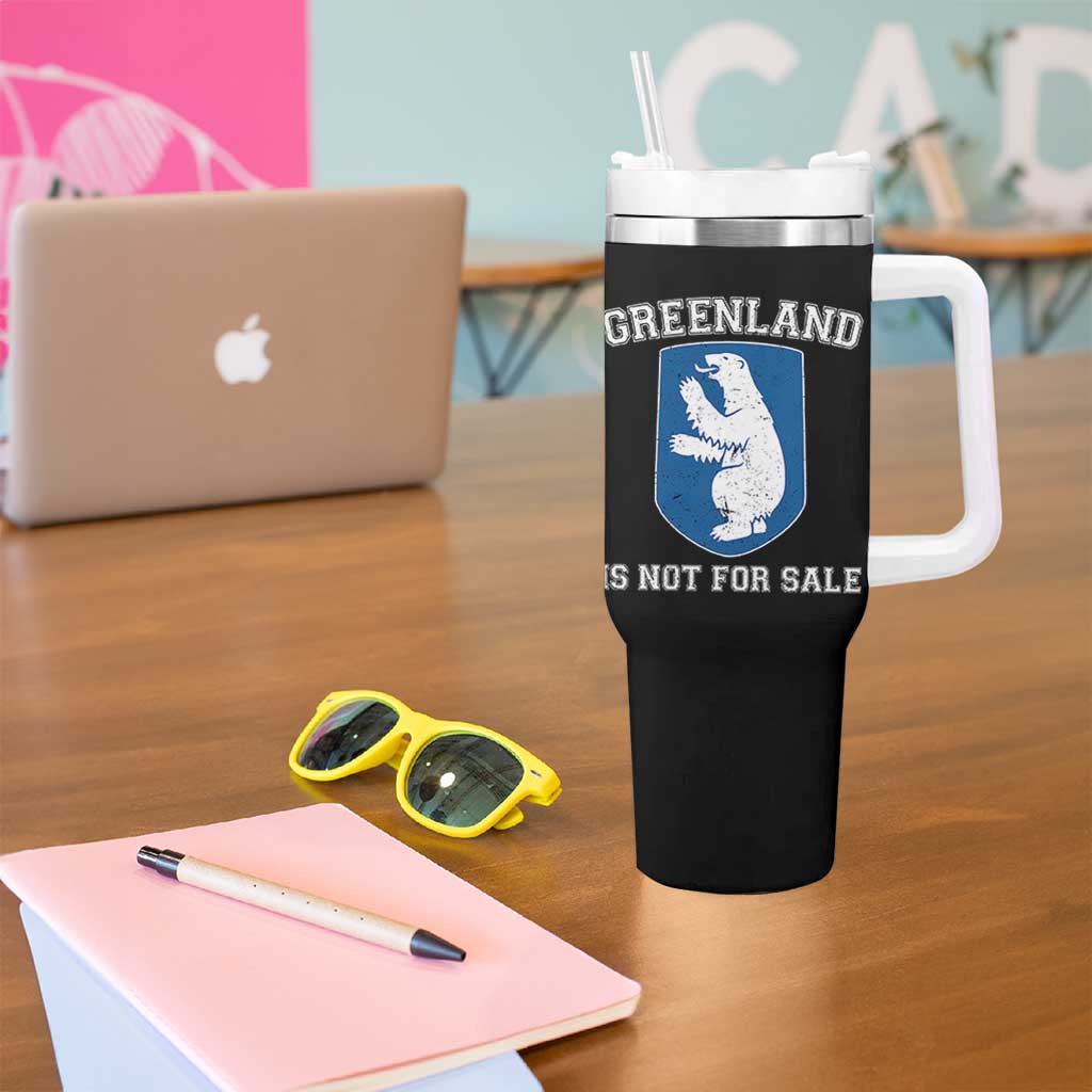Greenland Is Not For Sale Tumbler With Handle Polar Bear Vintage Political Protest