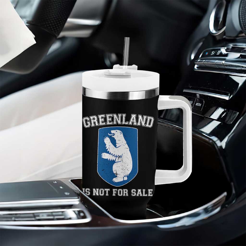 Greenland Is Not For Sale Tumbler With Handle Polar Bear Vintage Political Protest