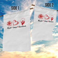 Peace Love Greenland Garden Flag Sunflower Flag Stand With Greenland