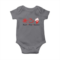 Peace Love Greenland Baby Onesie Sunflower Flag Stand With Greenland