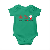 Peace Love Greenland Baby Onesie Sunflower Flag Stand With Greenland