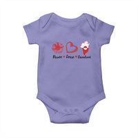 Peace Love Greenland Baby Onesie Sunflower Flag Stand With Greenland