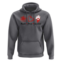 Peace Love Greenland Hoodie Sunflower Flag Stand With Greenland