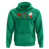 Peace Love Greenland Hoodie Sunflower Flag Stand With Greenland