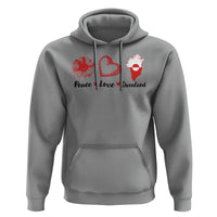 Peace Love Greenland Hoodie Sunflower Flag Stand With Greenland