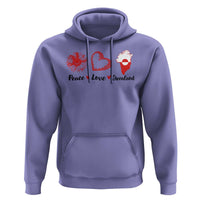 Peace Love Greenland Hoodie Sunflower Flag Stand With Greenland