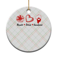 Peace Love Greenland Ceramic Ornament Sunflower Flag Stand With Greenland