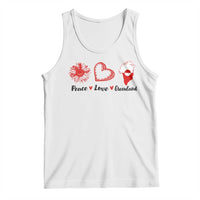 Peace Love Greenland Tank Top Sunflower Flag Stand With Greenland