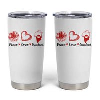 Peace Love Greenland Tumbler Cup Sunflower Flag Stand With Greenland
