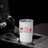 Peace Love Greenland Tumbler Cup Sunflower Flag Stand With Greenland