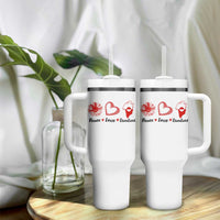 Peace Love Greenland Tumbler With Handle Sunflower Flag Stand With Greenland