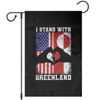 I Stand With Greenland Garden Flag Greenlander US Flag Greenland American Usa America