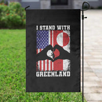I Stand With Greenland Garden Flag Greenlander US Flag Greenland American Usa America