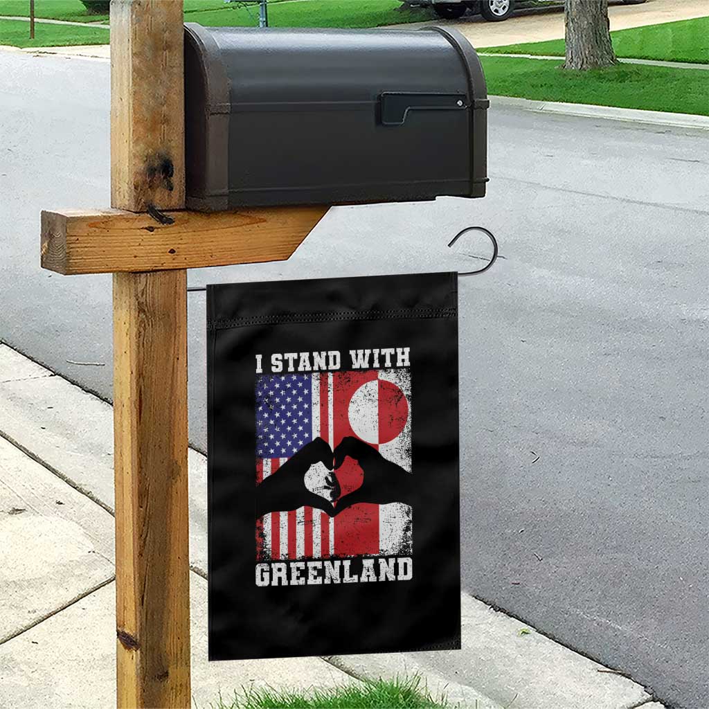 I Stand With Greenland Garden Flag Greenlander US Flag Greenland American Usa America