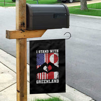 I Stand With Greenland Garden Flag Greenlander US Flag Greenland American Usa America