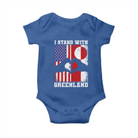 I Stand With Greenland Baby Onesie Greenlander US Flag Greenland American Usa America