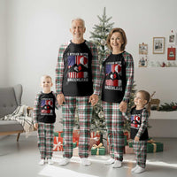 I Stand With Greenland Plaid Pajama Set Greenlander US Flag Greenland American Usa America