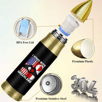 I Stand With Greenland Bullet Tumbler Greenlander US Flag Greenland American Usa America