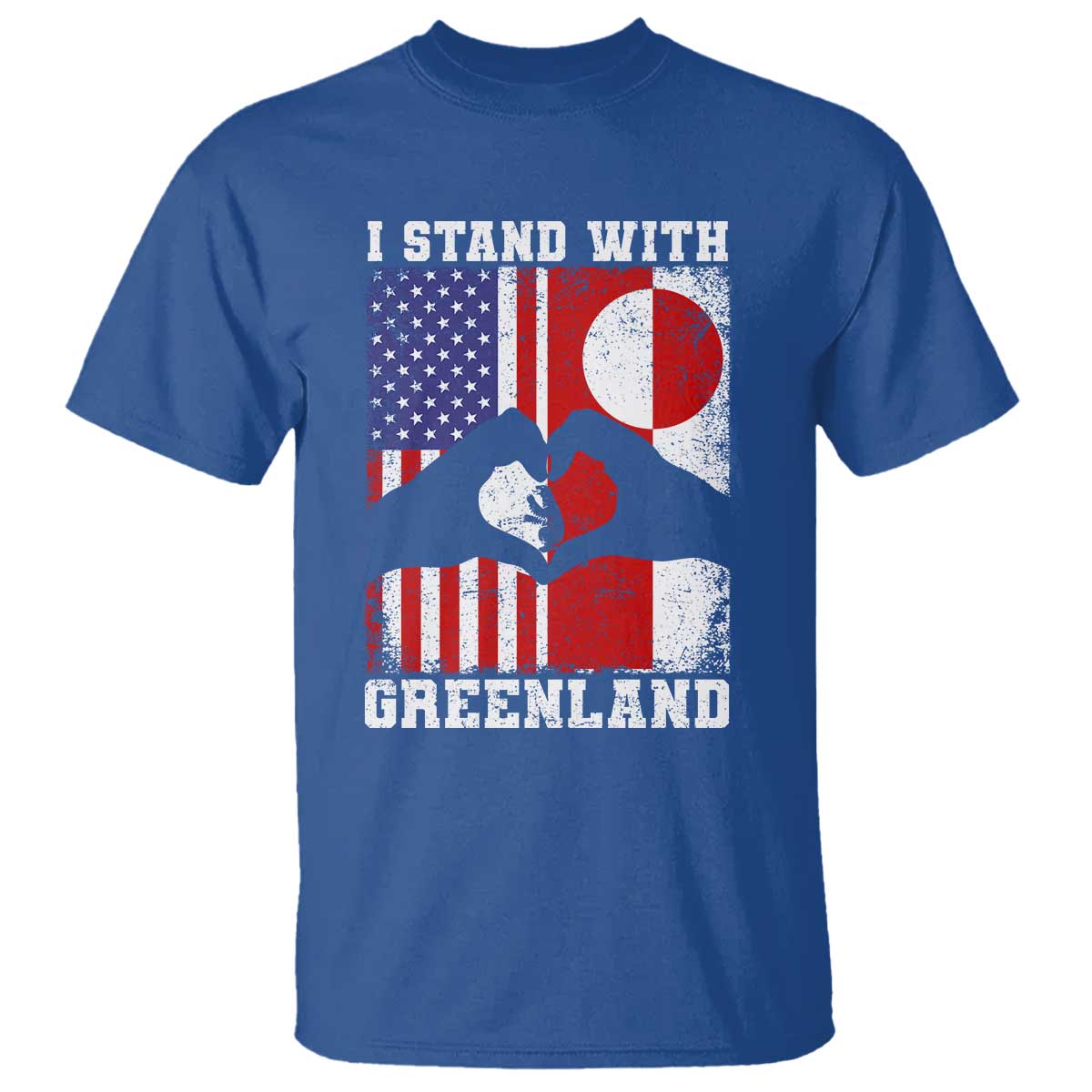 I Stand With Greenland T Shirt Greenlander US Flag Greenland American Usa America