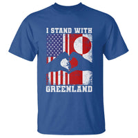I Stand With Greenland T Shirt Greenlander US Flag Greenland American Usa America