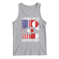 I Stand With Greenland Tank Top Greenlander US Flag Greenland American Usa America