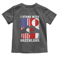 I Stand With Greenland Toddler T Shirt Greenlander US Flag Greenland American Usa America