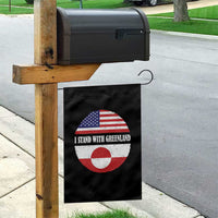 I Stand With Greenland Garden Flag Political Protest Greenlander American Flag
