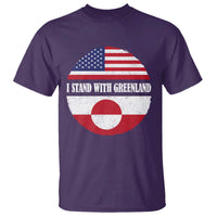 I Stand With Greenland T Shirt Political Protest Greenlander American Flag