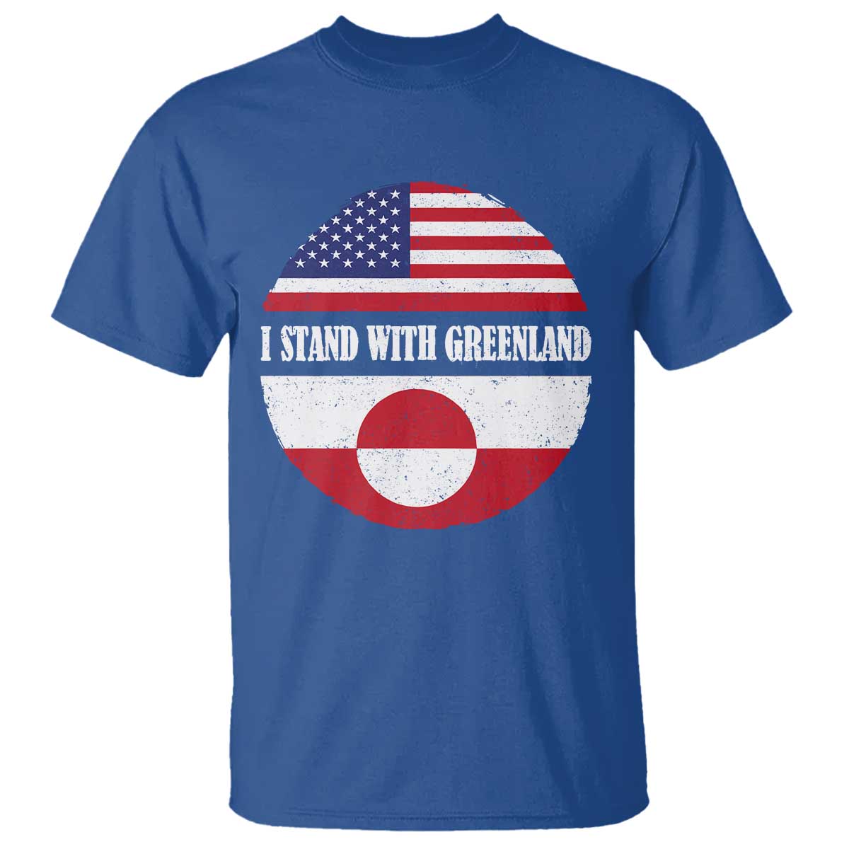 I Stand With Greenland T Shirt Political Protest Greenlander American Flag