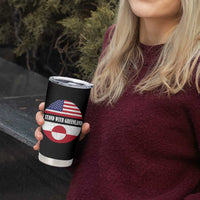 I Stand With Greenland Tumbler Cup Political Protest Greenlander American Flag