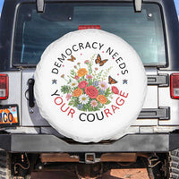 Pro Democracy Spare Tire Cover Human Rights Our Rage Protest Floral FDT