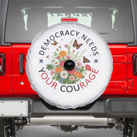 Pro Democracy Spare Tire Cover Human Rights Our Rage Protest Floral FDT