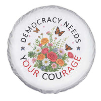 Pro Democracy Spare Tire Cover Human Rights Our Rage Protest Floral FDT
